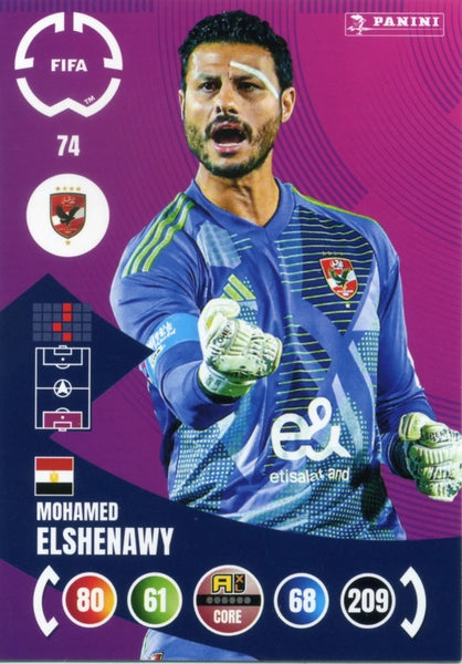 Trading Card Football-Mohamed El Shenawy-Al Ahly FC-Panini Club