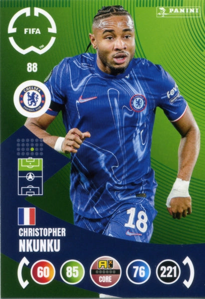 Cromo Trading Card Fútbol-Cole Palmer-Chelsea-Panini Club World Cup Adrenalyn XL 2025-#087-CORE / Team Mate