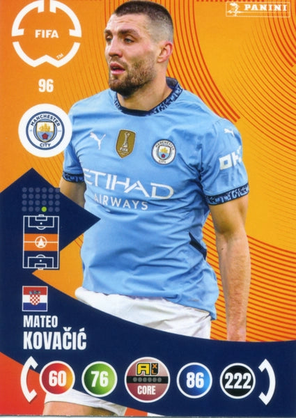Cromo Trading Card Fútbol-Bernardo Silva-Manchester City-Panini Club World Cup Adrenalyn XL 2025-#095-CORE / Team Mate
