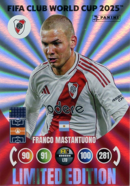 Cromo Trading Card Fútbol-Estêvão-SE Palmeiras-Panini Club World Cup Adrenalyn XL 2025-#EST-Limited Edition