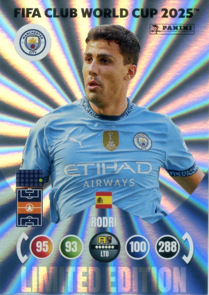 スポーツ選手 PANINI RODRI 09/10 Cromo Trading Card Fútbol-Rodri-Manchester City-Panini Club World
