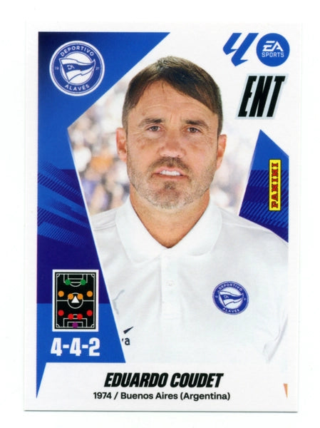 Entrenador - Eduardo Coudet - Alavés - Panini Liga Este  - 2025-2026 - #002 - Básico