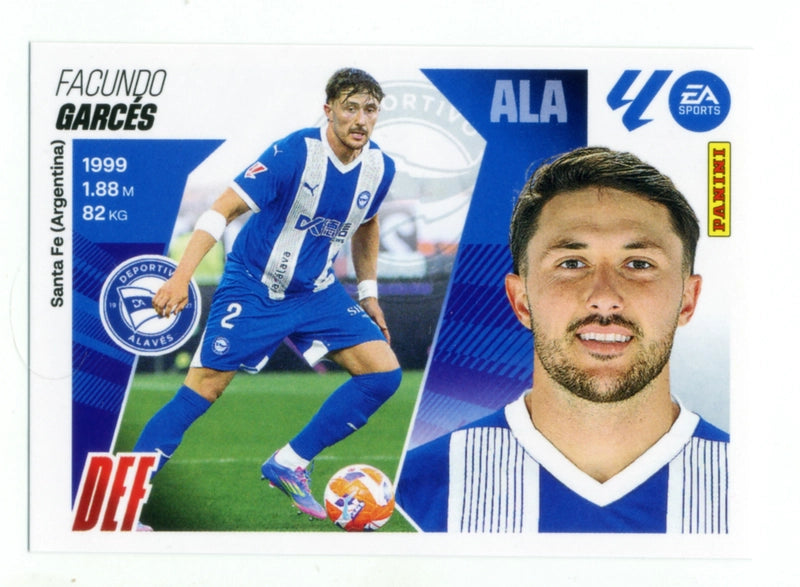 Garcés - Alavés - Panini Liga Este  - 2025 - 2026 - #007 - Básico
