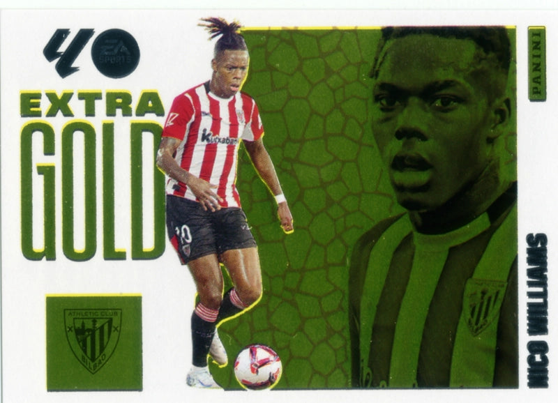 Nico Williams - Athletic Club - Panini Liga Este  - 2025 - 2026 - #006 - Extra Gold