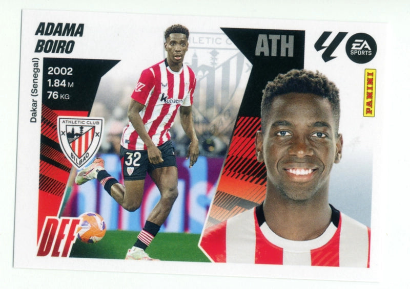 Adama Boiro - Athletic Club - Panini Liga Este  - 2025 - 2026 - #09B - Básico