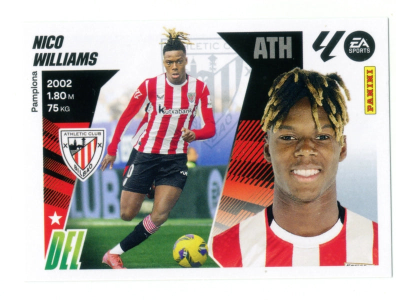 Nico Williams - Athletic Club - Panini Liga Este  - 2025 - 2026 - #016 - Básico
