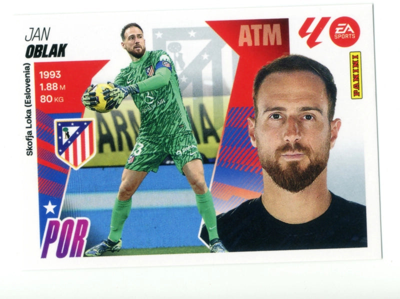 Oblak - Atlético de Madrid - Panini Liga Este  - 2025 - 2026 - #003 - Básico
