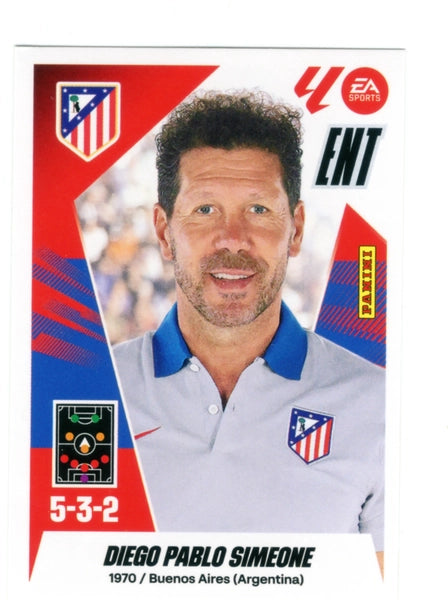 Entrenador - Simeone - Atlético de Madrid - Panini Liga Este  - 2025 - 2026 - #002 - Básico