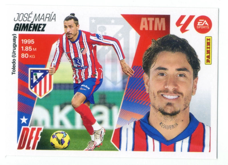 Giménez - Atlético de Madrid - Panini Liga Este  - 2025 - 2026 - #006 - Básico