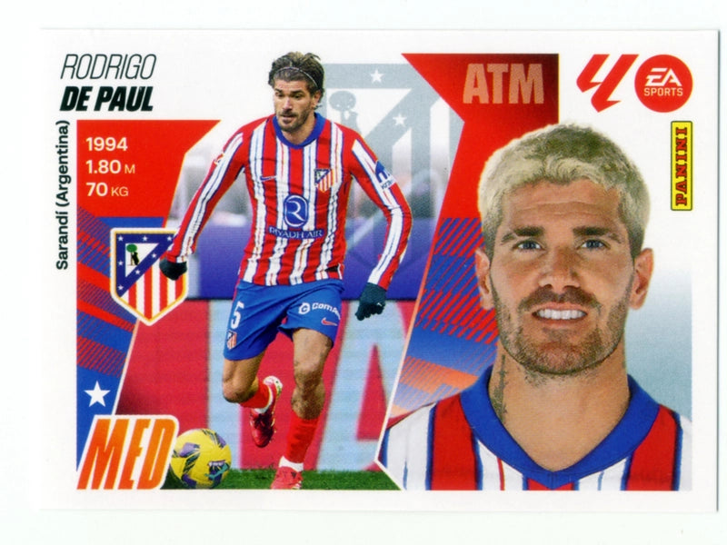 De Paul - Atlético de Madrid - Panini Liga Este  - 2025 - 2026 - #012 - Básico