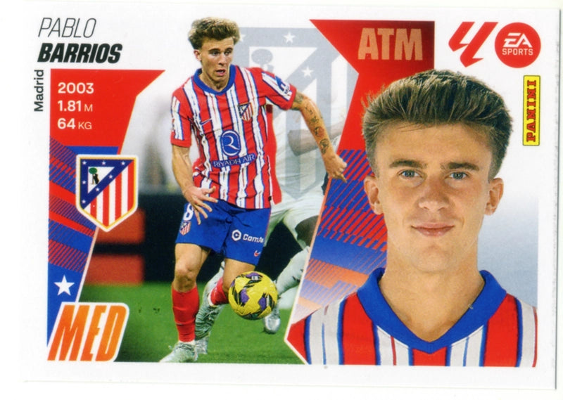 Barrios - Atlético de Madrid - Panini Liga Este  - 2025 - 2026 - #013 - Básico