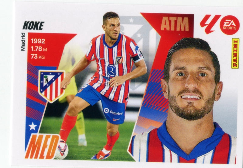 Koke - Atlético de Madrid - Panini Liga Este  - 2025 - 2026 - #014 - Básico