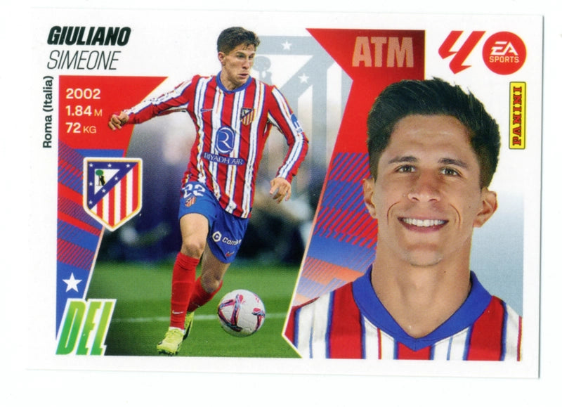 Giuliano - Atlético de Madrid - Panini Liga Este  - 2025 - 2026 - #017 - Básico