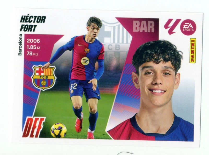 Héctor Font - FC Barcelona - Panini Liga Este  - 2025 - 2026 - #09B - Básico