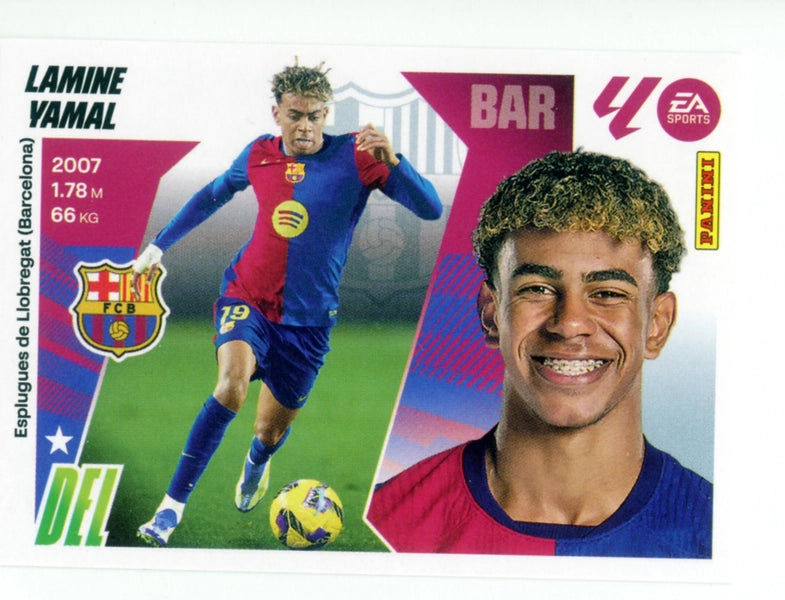 Football Trading Card-Lamine Yamal-FC Barcelona-Panini La Liga