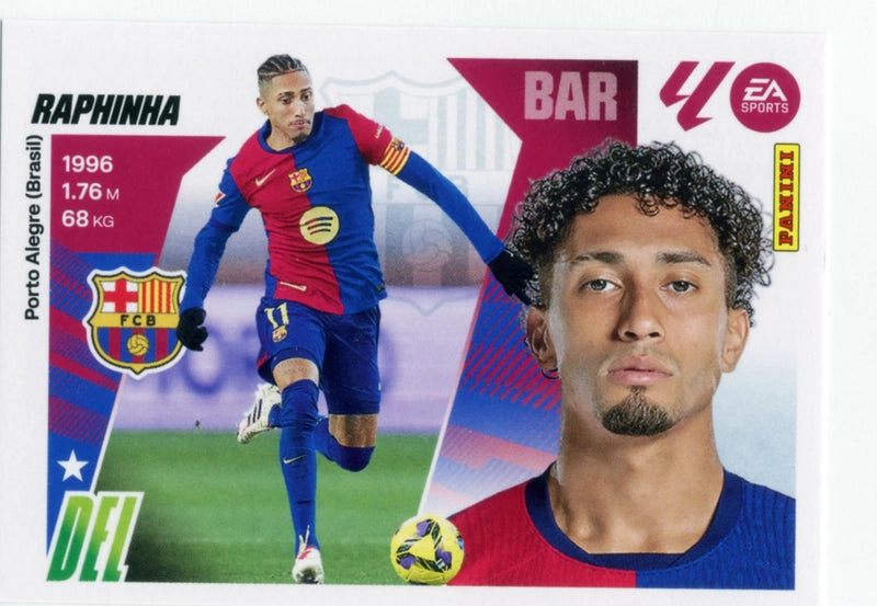 Soccer Trading Card-Raphinha-FC Barcelona-Panini Liga Este 2025