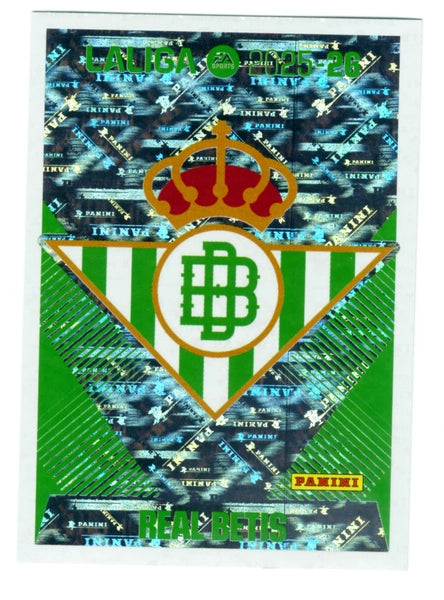 Escudo - Real Betis - Panini Liga Este  - 2025 - 2026 - #001 - Básico