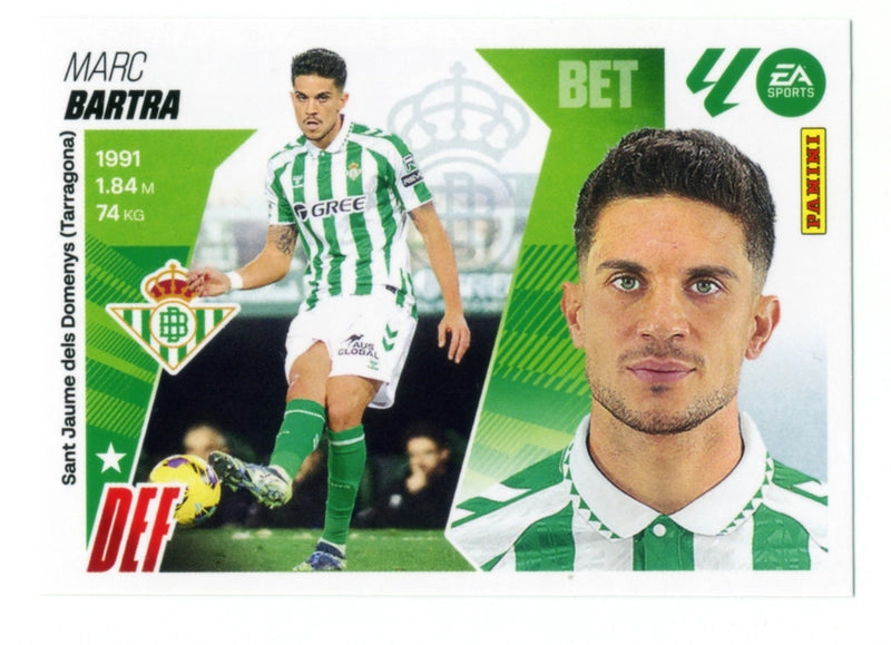 Bartra - Real Betis - Panini Liga Este  - 2025 - 2026 - #006 - Básico
