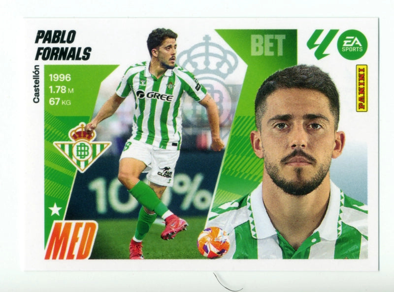 Pablo Fornals - Real Betis - Panini Liga Este  - 2025 - 2026 - #014 - Básico