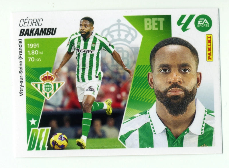 Bakambu - Real Betis - Panini Liga Este  - 2025 - 2026 - #019 - Básico