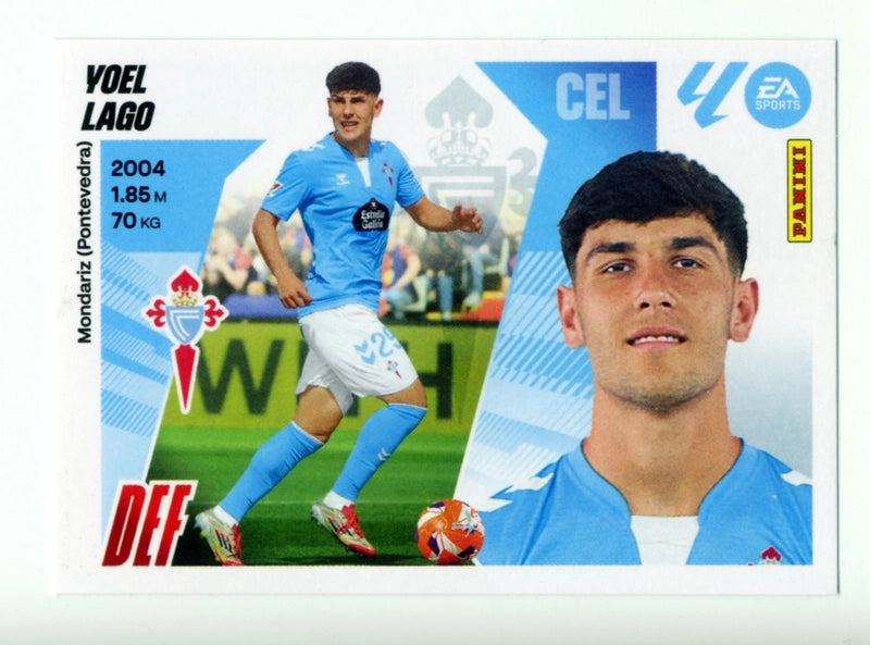 Yoel Lago - RC Celta - Panini Liga Este  - 2025 - 2026 - #07B - Básico