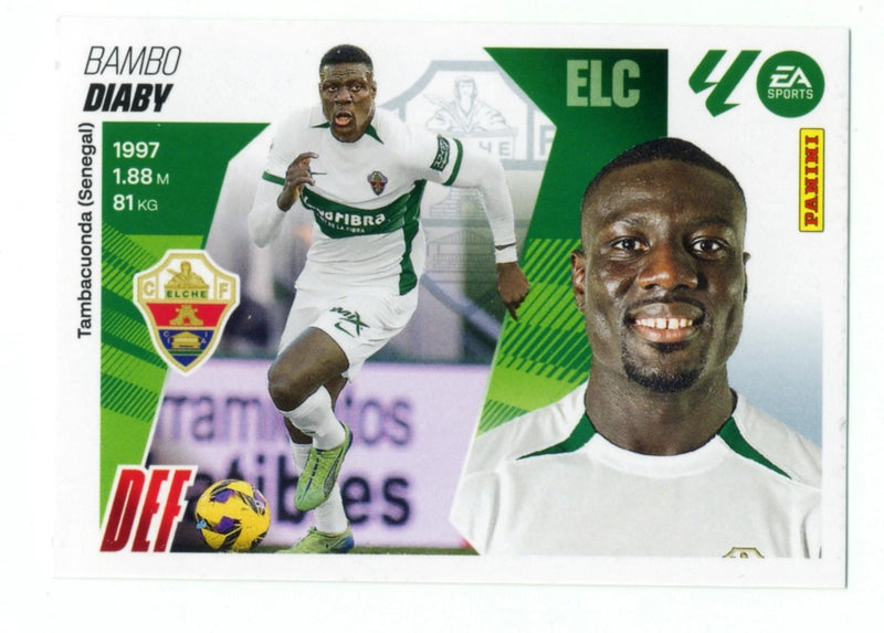 Diaby - Elche CF - Panini Liga Este  - 2025 - 2026 - #006 - Básico
