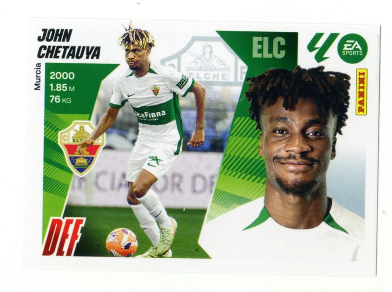 John Chetauy - Elche CF - Panini Liga Este  - 2025 - 2026 - #008 - Básico