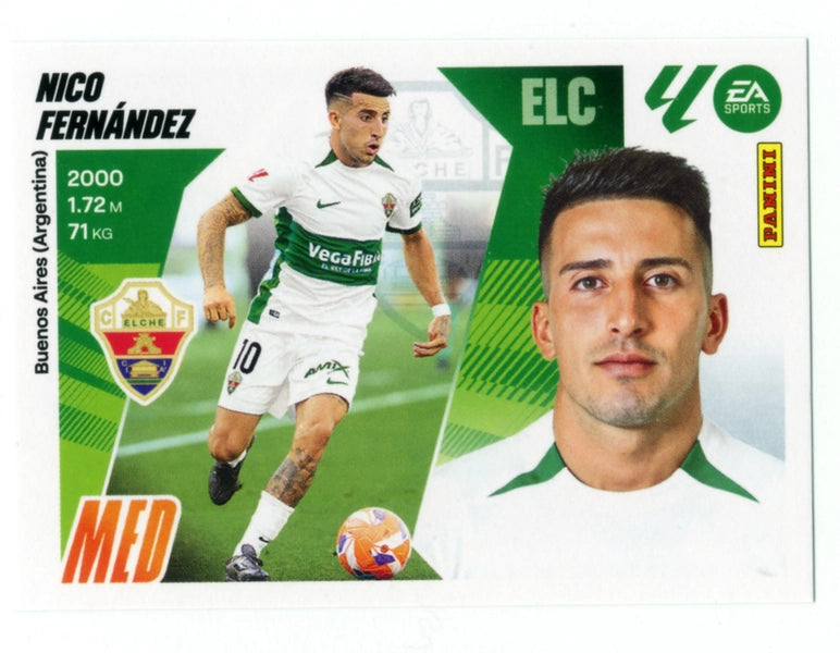 Nico Fernández - Elche CF - Panini Liga Este  - 2025 - 2026 - #014 - Básico