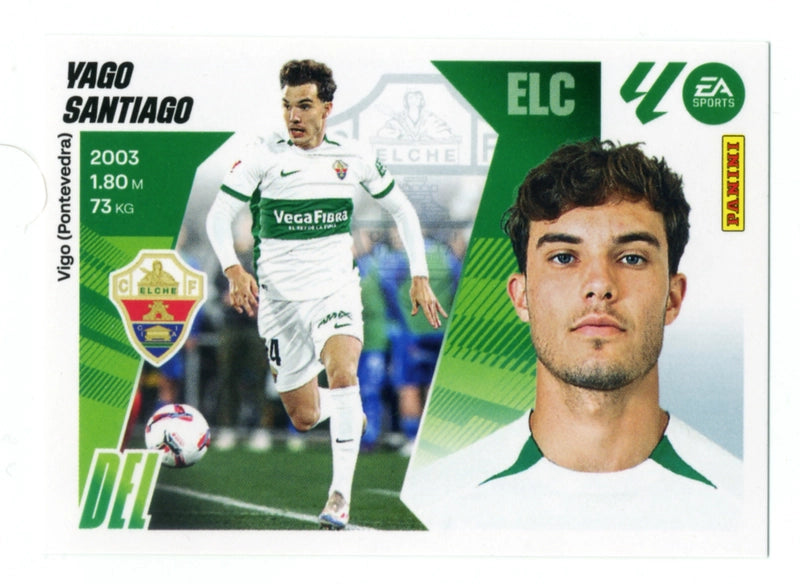 Yago Santiago - Elche CF - Panini Liga Este  - 2025 - 2026 - #016 - Básico