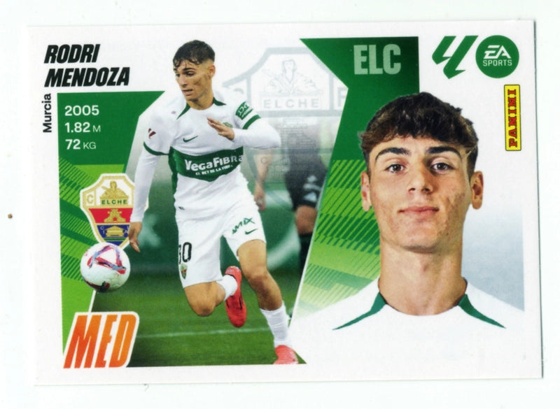 Rodri Mendoza - Elche CF - Panini Liga Este  - 2025 - 2026 - #15B - Básico