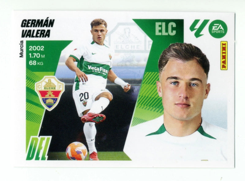 Germán Valera - Elche CF - Panini Liga Este  - 2025 - 2026 - #018 - Básico