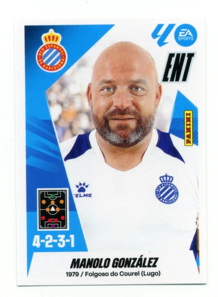 Entrenador - Manolo González - RCD Espanyol - Panini Liga Este  - 2025 - 2026 - #002 - Básico