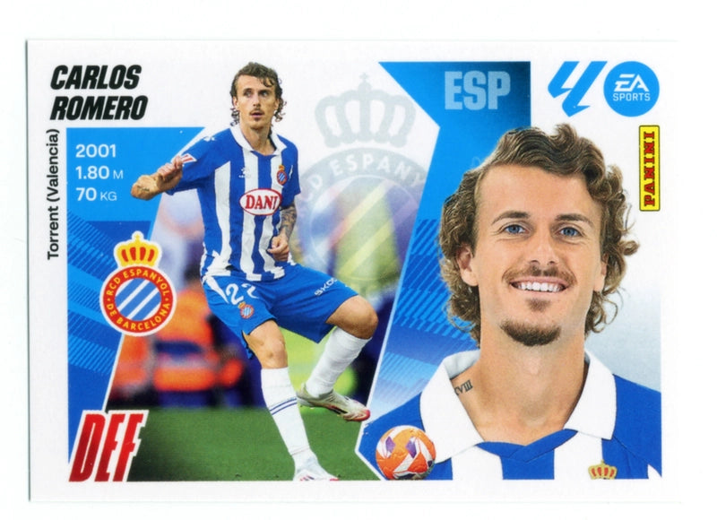 Carlos Romero - RCD Espanyol - Panini Liga Este  - 2025 - 2026 - #009 - Básico