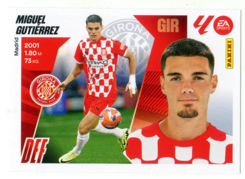 Football Trading Card-Miguel Gutiérrez-Girona FC-Panini La Liga
