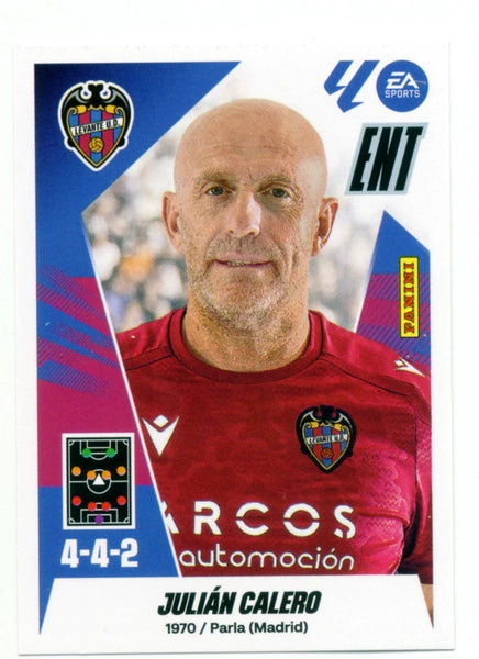 Entrenador -Julián Calero - UD Levante - Panini Liga Este  - 2025 - 2026 - #002 - Básico