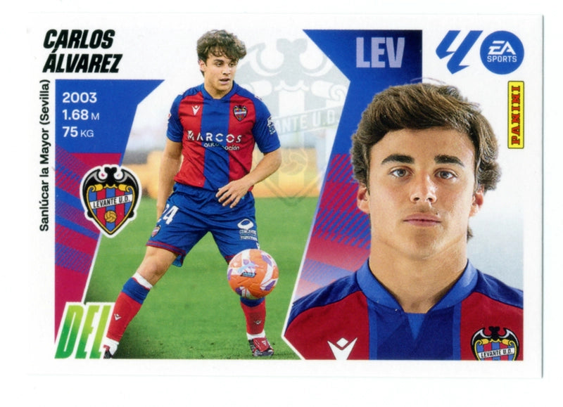 Carlos Álvarez - UD Levante - Panini Liga Este  - 2025 - 2026 - #016 - Básico