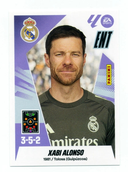 Entrenador - Xavi Alonso - Real Madrid  - Panini Liga Este  - 2025 - 2026 - #002 - Básico