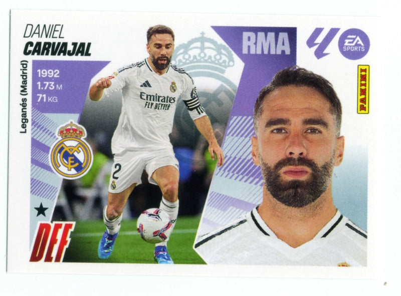 Carvajal - Real Madrid  - Panini Liga Este  - 2025 - 2026 - #005 - Básico