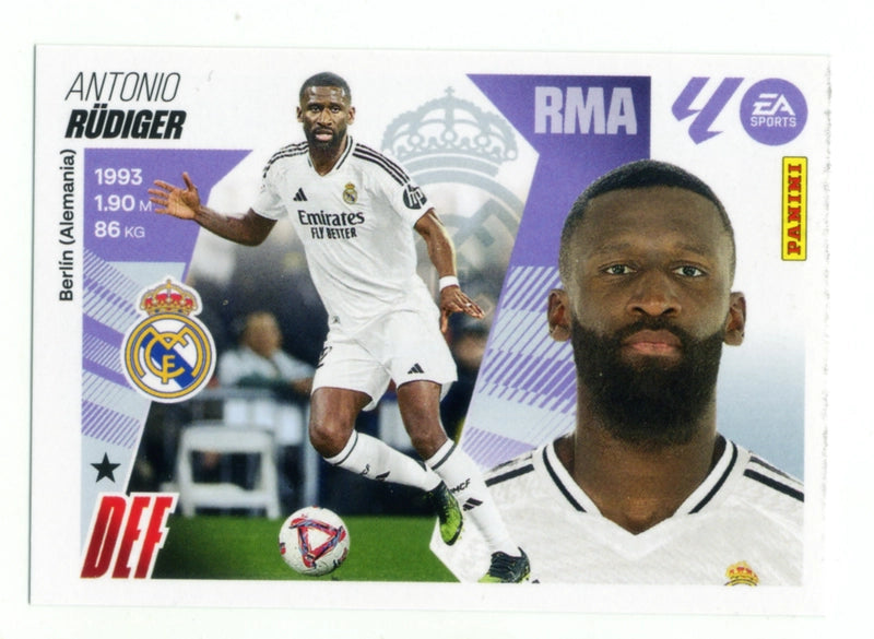 Rüdiger - Real Madrid  - Panini Liga Este  - 2025 - 2026 - #007 - Básico