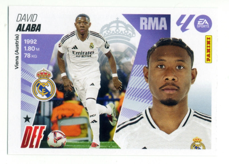 Alaba - Real Madrid  - Panini Liga Este  - 2025 - 2026 - #009 - Básico
