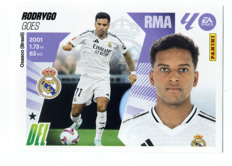 Rodrygo - Real Madrid  - Panini Liga Este  - 2025 - 2026 - #018 - Básico