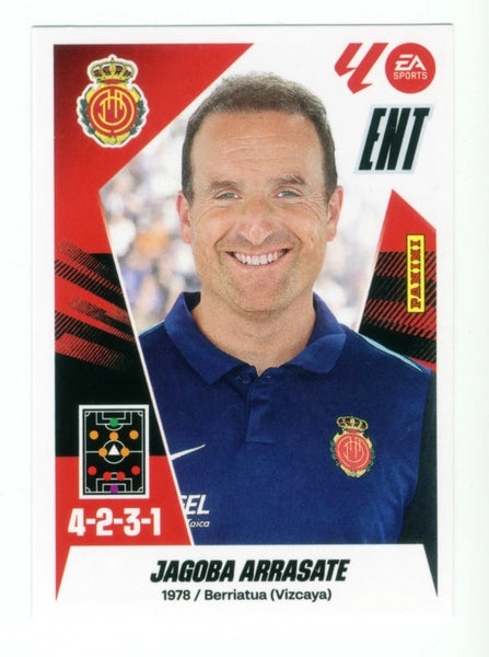 Entrenador - Jagoba Arrasate - RCD Mallorca - Panini Liga Este  - 2025 - 2026 - #002 - Básico