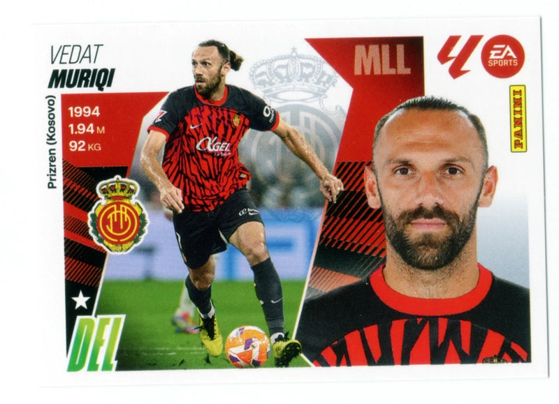 Cromo Trading Card Fútbol-Muriqi-RCD Mallorca-Panini Liga Este