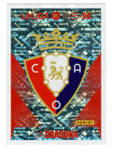 Escudo - CA Osasuna - Panini Liga Este  - 2025 - 2026 - #001 - Básico