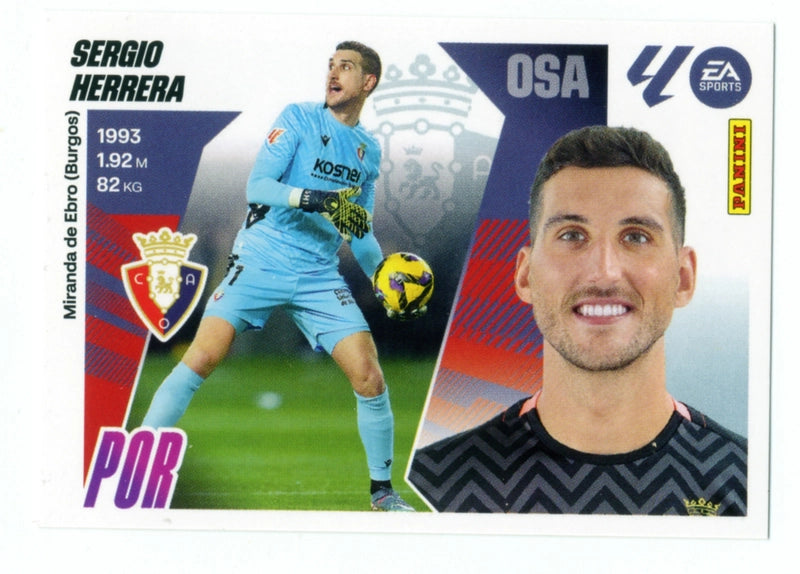 Sergio Herrera - CA Osasuna - Panini Liga Este  - 2025 - 2026 - #003 - Básico