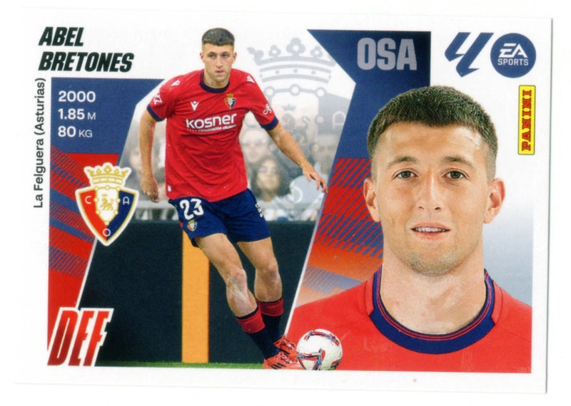 Abel Bretones - CA Osasuna - Panini Liga Este  - 2025 - 2026 - #010 - Básico