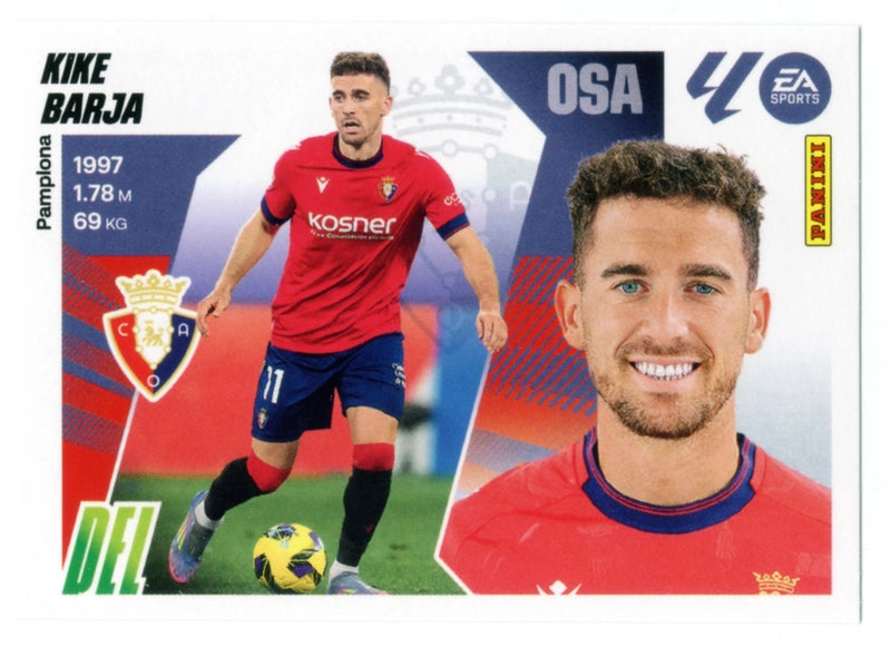 Kike Barja - CA Osasuna - Panini Liga Este  - 2025 - 2026 - #018 - Básico