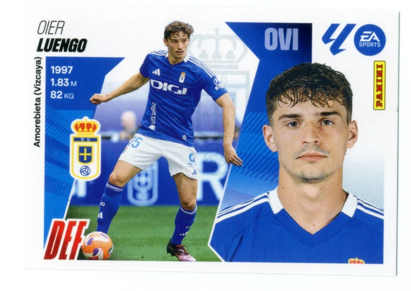 Luengo - Real Oviedo - Panini Liga Este  - 2025 - 2026 - #007 - Básico