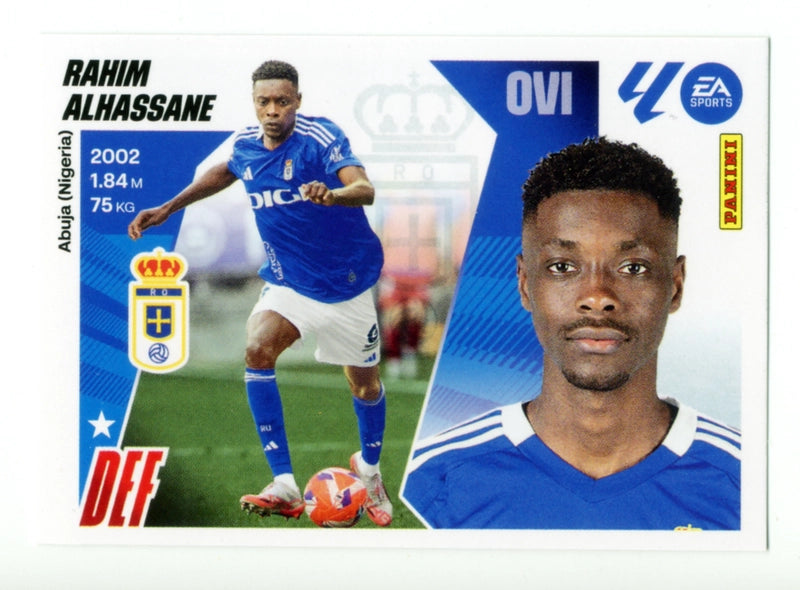 Soccer Trading Card-Rahim Alhassane-Real Oviedo-Panini Liga Este