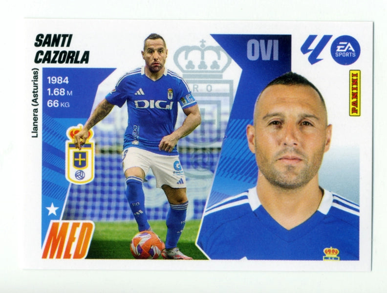 Santi Cazorla - Real Oviedo - Panini Liga Este  - 2025 - 2026 - #014 - Básico